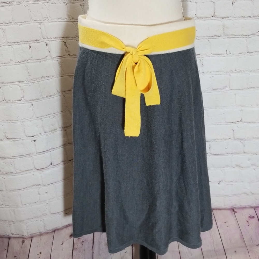 Anthropologie Grey Girls From Savoy Knit Skirt